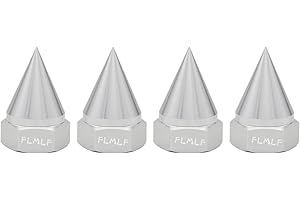 FLMLF CNC Metal Cone Fixed Screw Nut (4pcs/Set) for 1/5 HPI Rovan Baja 5B SS 5T 5SC Parts (Silver)