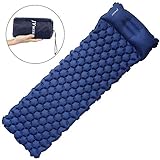 Symbom Matelas de Camping Gonflable Tapis de Couchage d'air Ultraléger pour Camping, Voyage, Randonnée, Alpinisme- Bleu foncé