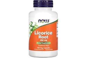 NOWFOODS Now Foods – Licorice Root | Digestive and Respiratory Health Support – 450mg, 100 Veg Capsules