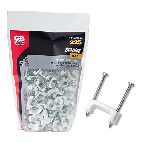 Gardner Bender225-Pk. 1/2-In. Plastic Romex Cable Staples