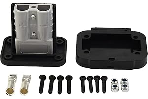 AIDNTBEO 2 pezzi connettore a filo, per 50A per connettore per Anderson spina a filo staffa pannello copertura per caravan