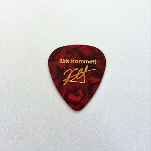 Kirk Hammett bedruckt Autograph Prägung Plektrum Gitarre Plektrum Plektron Guitar Legend Red Pearl