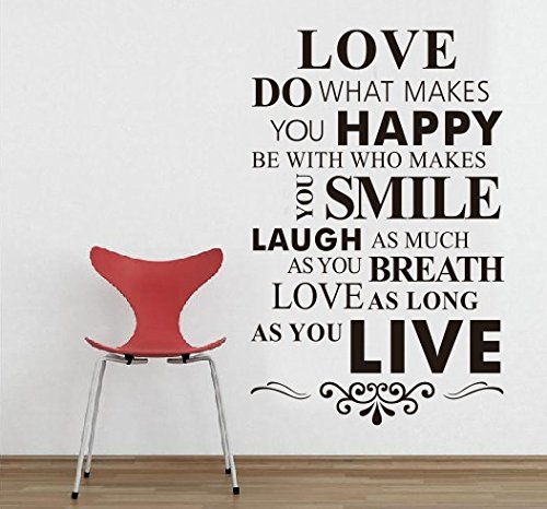 Rainbow Fox House Rules Wand Aufkleber Englisch berühmte & inspirierende Zitate Wand Aufkleber Sprüche für Home Dekoration Love - 2