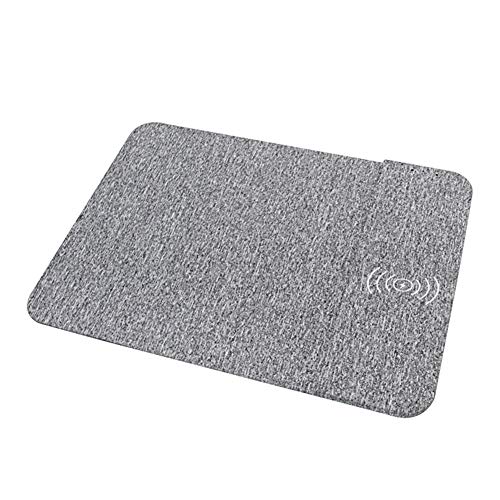 Preisvergleich Produktbild Wireless Charging Mouse Pad,Mausunterlage Wireless Charging Qi Ladegerät Maus Pad,Ergonomisch Mauspad Ladestation Gaming Mouse Pad für iPhone X / 8 Plus Samsung Hinweis S8 / S7 / S6