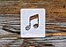 Produktbild Single Musical Note Face Painting Stencil 7cm x 6cm 190micron Washable Reusable Mylar