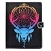 Produktbild Hozor Apple iPad 2/3/4 (9.7 zoll) Hülle - Auto Sleep / Wake up und Ständer Funktion Smart Case Cover Schutzhülle Flip Bookcase Etui Leder Tasche mit Frei 1 x Stift [Tribal Hirschkopf]