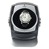 CARBON DOME Automatic Single Watch Winder Automatische Uhrenbeweger - 4 Timer Modi Premium-Silent-Motor Carbon Style Finish KA083-CB