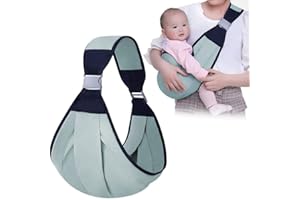 ANYINGKAI Atmungsaktive Tragetuch Baby mit Clip,Babytrage Seitlich,Kindertrage Seitlich,Tragetuch Baby Neugeboren,Kleinkind Trage,Wild Ride Kindertrage bis 20kg