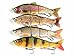 Set Leurres 4 Pièces pêche sur les prédateurs brochet sandre