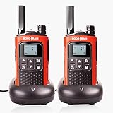 Rechargeable Talkie-walkie Longue Distance Walkie Talkie T80 PMR 446MHz avec Code de Confidentialité 8 Canal VOX CTCSS/DCS Monitor Câble USB sans Licence Radio Portable Bidirectionnelle Avec Chargeur