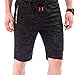 Produktbild MOIKA Herren Sportshorts, Herren Chino Shorts Bermuda Kurze Hose mit Gürtel aus Stretch-Material Regular-Fit Casual Pocket Beach Work Casual Short Trouser Shorts Pants(XLSchwarz)