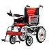Produktbild Elektrischer Rollstuhl,Fernbedienung zwei Modi Rollstuhl Transportrollstuhl Mit ergonomischem Sitz und Rückenlehne Intelligenter vierrädriger Rollstuhl Maximale Belastung 100 kg Leichtes Falten,Red