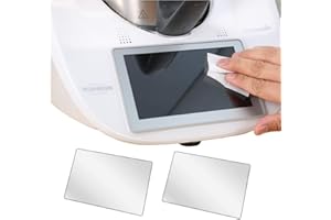 SKINGHONG Protector de pantalla de cristal blindado para Vorwerk Thermomix TM6, paquete de 2 unidades, resistente a los arañazos