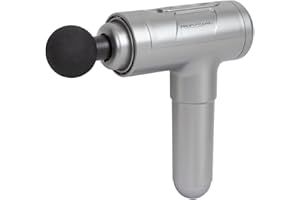 PROFI CARE ProfiCare® Pistolet do masażu, pistolet do masażu, 1900 – 2800 uderzeń/min, 3 poziomy intensywności, czas pracy baterii 4 godziny, 4 wymienne nasadki, 8 diod LED do informacji o stanie pracy | PC-MP