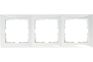 Berker S1 – Rahmen 3 Elemente Serie 1 Glanz Weiß Polar