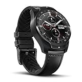 TicWatch Pro Bluetooth Smart Watch con display a strati e doppio sistema operativo, Google Assistant, compatibile con Android 4.4+ Samsung, Huawei, Sony, Motorola, LG, HTC e iOS 9.3+ Apple iPhone (nero)