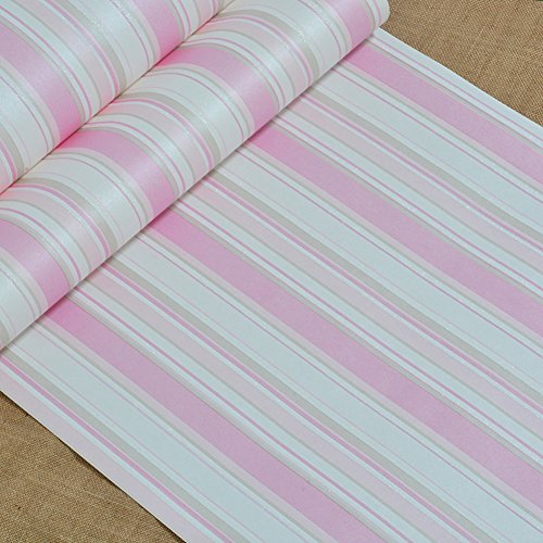 einfache vertikale Streifen Tapete/ Vliestapete/Prinzessin Zimmer Tapete rosa Mädchen/Schlafzimmer TV-Tapeten/ Sofa Hintergrundbild-A