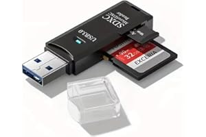 AAA PRODUCTS USB 3.0 Micro SD Card Reader - For SDHC, SDXC, SD, MMC, RS-MMC, Micro SDXC, Micro SDHC - Memory Card Adapter - Compatible with Sony, Panasonic, Canon, Samsung, Nikon more - For Windows and Mac