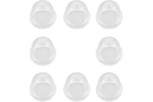 Hyakoz 8 Piezas Carburador de Imprimación 19 mm Carburador Primer Bombillas Blanco y Transparente Carburador para Desbrozadoras Sopladores Sierra de Gasolina Cortasetos Cortacésped