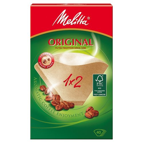 Melitta Filtertüten Naturbraun 1 X 2 / 40