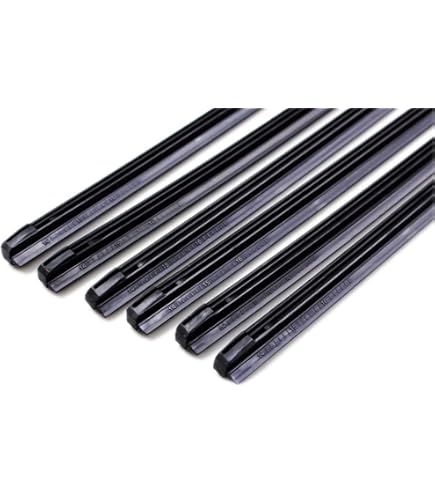 Lot De 10 Lames En Caoutchouc De Rechange Pour Essuie-glaces - Longueur 80 Cm (32 Pouces) - Universel Pour Balais Sans Armature - Revêtement Graphite Silencieux - 5