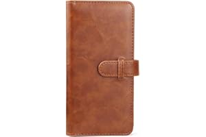 ZKSXOA Photo 80 Pockets, para Fotos de 6,8 x 9 cm, Mini álbum de Fotos Instax liviano y Suave, marrón