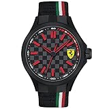 Ferrari Herren-Armbanduhr Pit Crew Analog Quarz Nylon 0830215