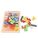 A-szcxtop Wooden Tetris Intellegence Toy