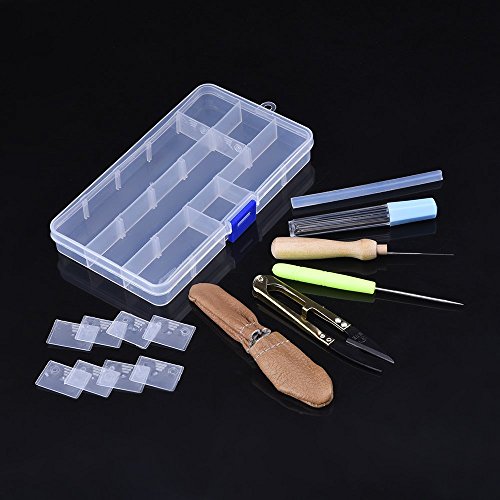 Outus Filznadeln Set Filznadeln Trockenfilzen Needle Felting Tool mit Einem Praktischen Etui - 6