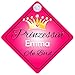 Produktbild Prinzessin Emma Baby / Kind an Bord Mädchen Auto-Zeichen (Prinzessin001)
