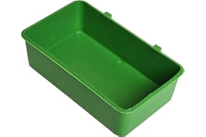 PACIENJO Baignoire pour perroquets avec 2 crochets latéraux - Baignoire pour perroquets - Bain pour petits perroquets, perruches et canaris