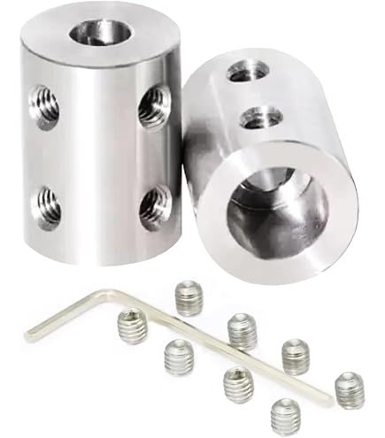 sourcing map 2 Stück 6mm bis 8mm Bohrung Starre Kupplungsschraube L22XD16 Kupfer Wellenkupplungsverbinder Motorzubehör sourcing map 2 Stück 6mm bis 8mm Bohrung Starre Kupplungsschraube L22XD16 Kupfer Wellenkupplungsverbinder Motorzubehör