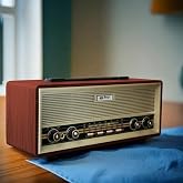 Coverzone Midi Boy Retro Radyo Bluetooth Destekli Taşınabilir Radyo - FM/AM/SW Frekans, USB/TF Kart Girişli, 2x8W Hoparl&ouml;r, Ş