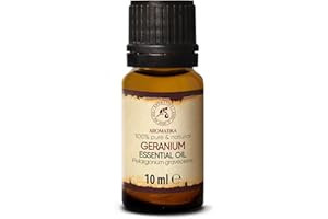 AROMATIKA TRUST THE POWER OF NATURE Geranium Essential Oil 10ml - 100% Pure & Natural - Madagascar - Pelargonium graveolens