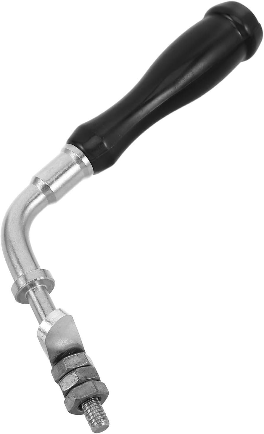 BETOOKY Manija Metálica de Repuesto para Puerta de Estufa, Herrajes Resistentes al Calor, Accesorio Compatible para Estufas y Chimeneas, Uso en Calefacción Doméstica, Mango Duradero