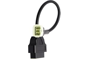 Goliton Câble Adaptateur de Diagnostic OBD2 OBDII 6 Broches à 16 Broches Compatible avec KTM Moto