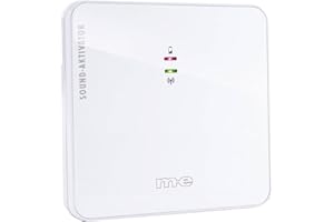 m-e modern-electronics 1384862 41021 Funkklingel Sender klangaktiv, Weiß