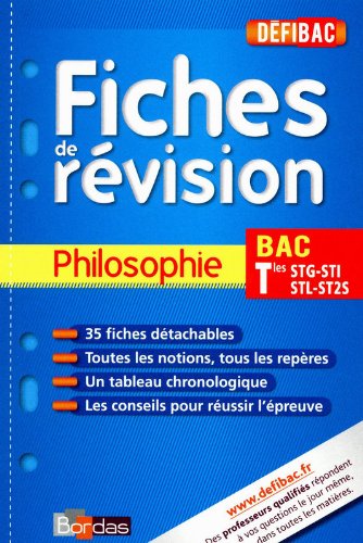 Download DEFIBAC FICHES PHILO TERM STG/