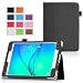 Produktbild Ultra Slim Tasche Leder Samsung Galaxy Tab A 10.1 2016 / TAB A6 Wifi/4G (T580/T585/T580N) Hülle schwarz Cover mit Stand - Zubehör Etui Tablet PC Schutzhülle XEPTIO case (PU Leder)