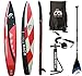 Produktbild AQUA MARINA RACE SUP Stand Up Paddle Surfboard Carbon Fiberglass Paddel Leash