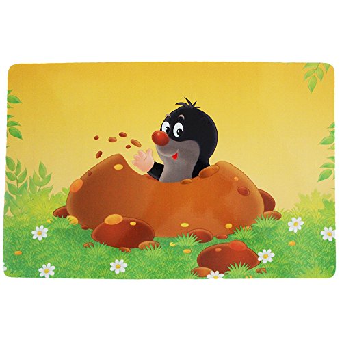 COM-FOUR® 4x Platzsets für Kinder mit bunten verschiedenen Motiven 44x28cm (Maulwurf/Katze/Schildkröte/Bär) - 2