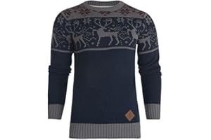 SOULSTAR James Derby Kids Christmas Jumper Xmas/Reindeer Stag Nordic Stag Festive Christmas Xmas Jumper
