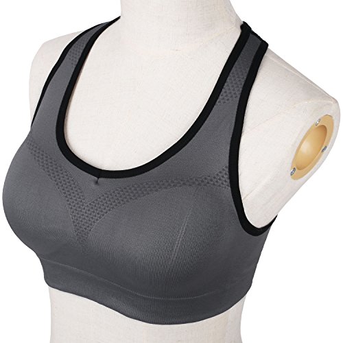 Yolev Sport BH Yoga BH starker Halt mit Polster ohne Bügel (2 Stücker) - 4