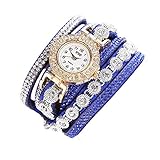 Sunnywill CCQ Damen Schöne Mode Design Strass Armband für Weibliche (Blue)