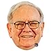 Produktbild Warren Buffett Maske aus Pappe