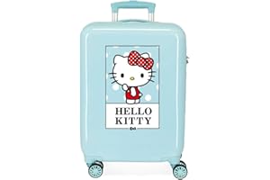 Hello Kitty Walizka kabinowa Bow of Hello Kitty, 38 x 55 x 20 cm, turkusowy, 38x55x20 cms, walizka kabinowa