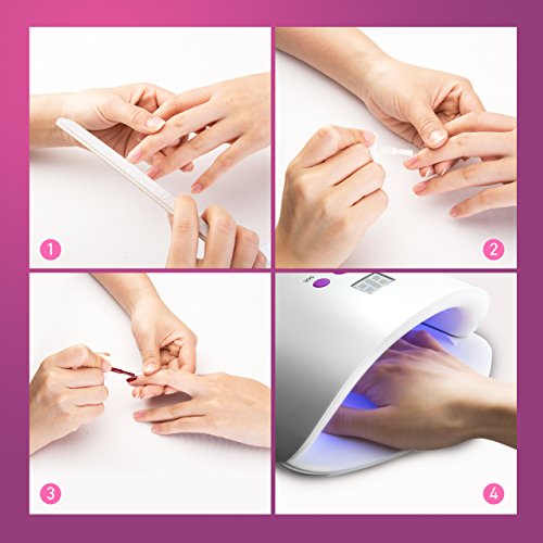LiSmile Professionelle UV- und LED-Nagel Lampe und Nageltrockner, mit 3 integrierten Zeiteinstellungen, LED-Display für Schellack- und Gel-Nägel, Maniküre / Pediküre-Nageltrockner - 6