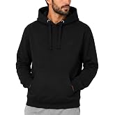 Iron Mountain Men's soft fleece hoodie, eco friendly top with reclaimed recycled yarn