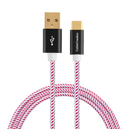 USB Typ C Kabel, CableCreation 10FT Geflochtene Typ C (USB-C) auf Standard-USB-A-Kabel für Nexus 5X / 6P, New Macbook 12 Zoll, Yoga 900 & More, 10ft / 3M, Red [56K Ohm Widerstand]