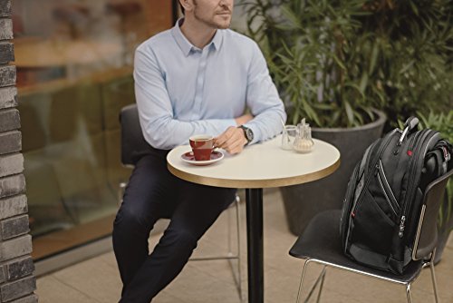 Freecom Wenger 600635 Synergy 16  Laptop-Rucksack  gepolsterte Laptopfach mit iPad Tablet eReader Tasche in schwarz grau  26 Liter 